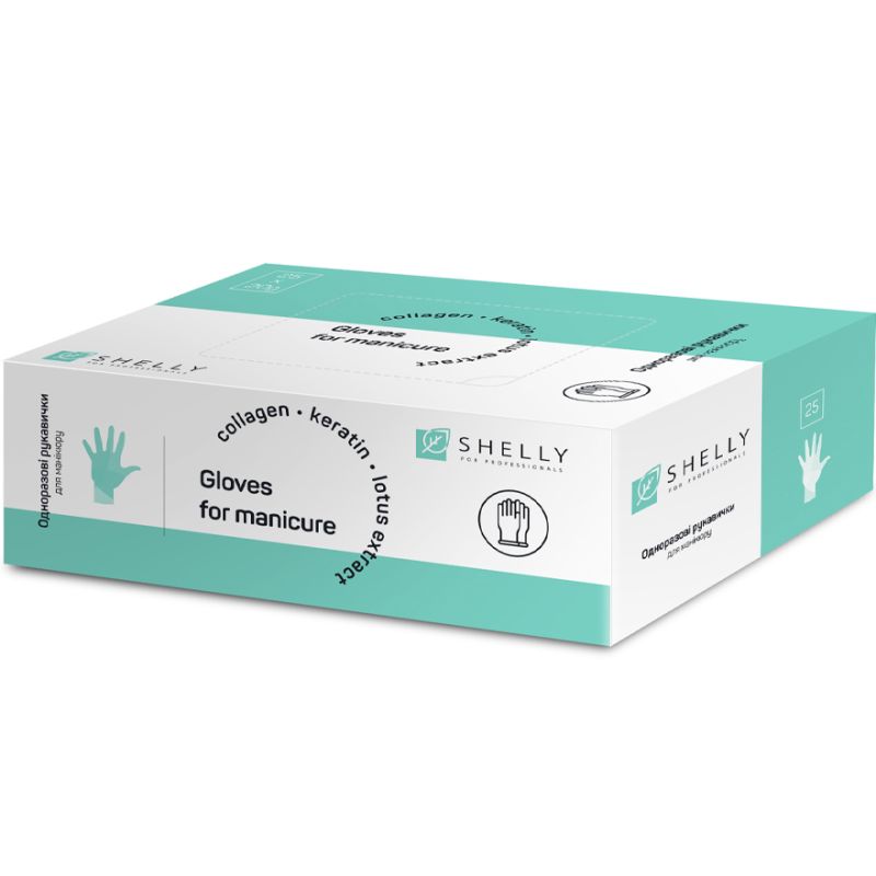 Shelly Emulsion Manicure Glove Set, 25 Pairs