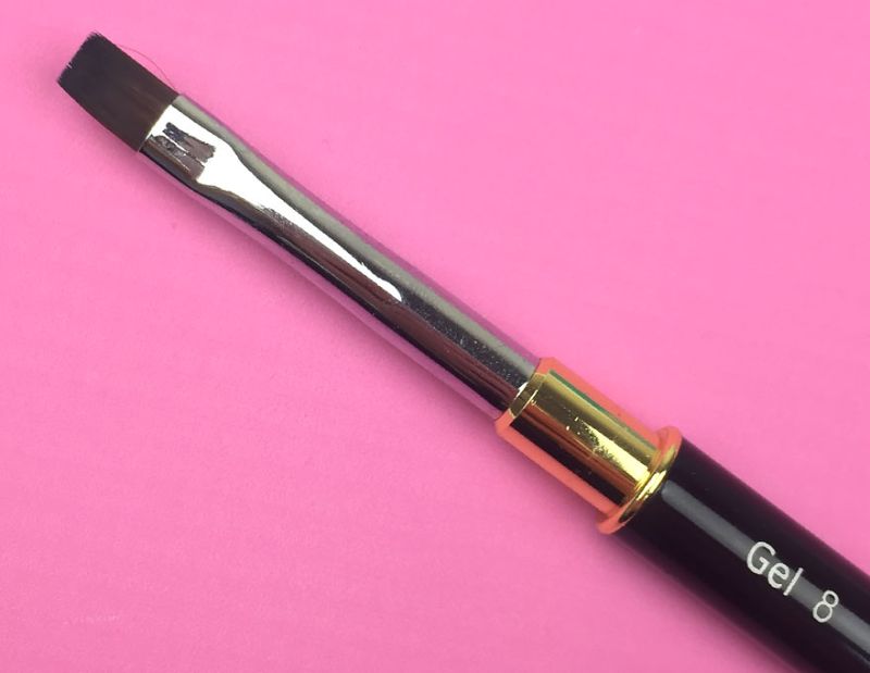 Gel brush Kira Nails Gel flat 8 (Nylon)