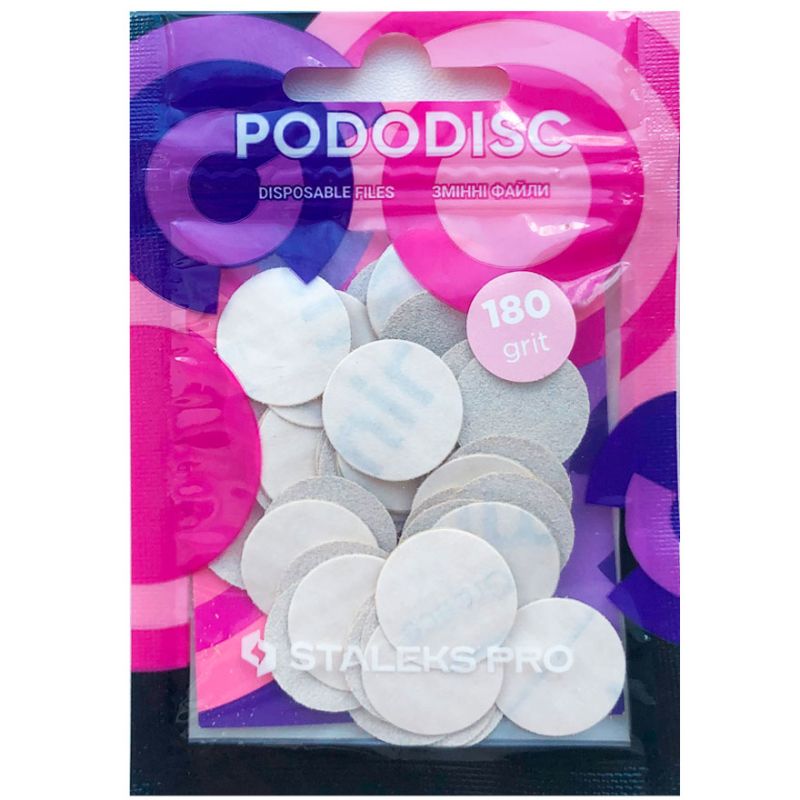 Change files for pedicure disc PODODISC STALEKS PRO M 180 grit (50 pcs)