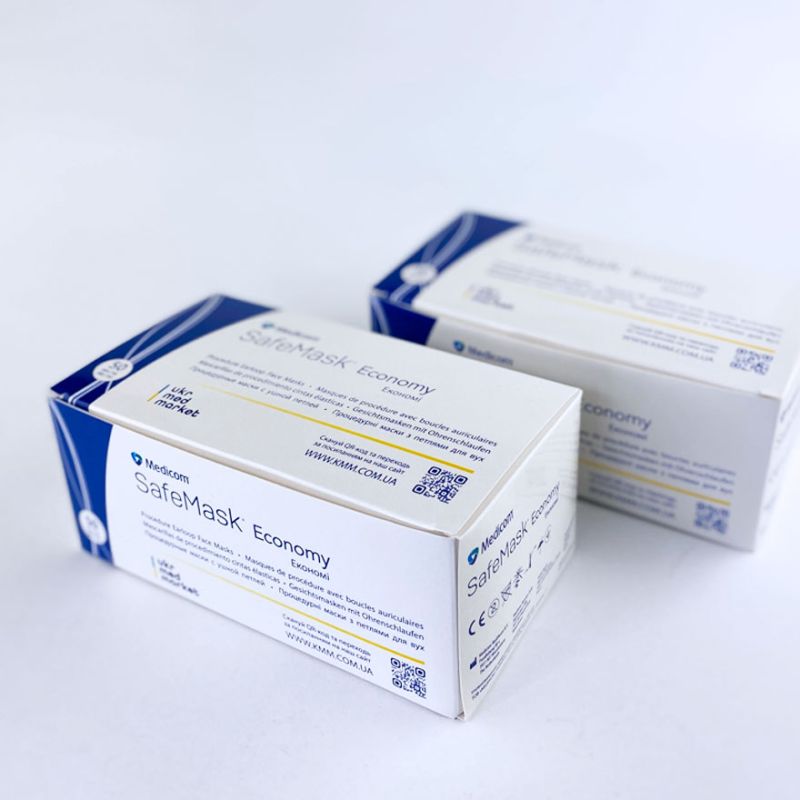 Medicom Three-layer mask White 50 pcs/pack