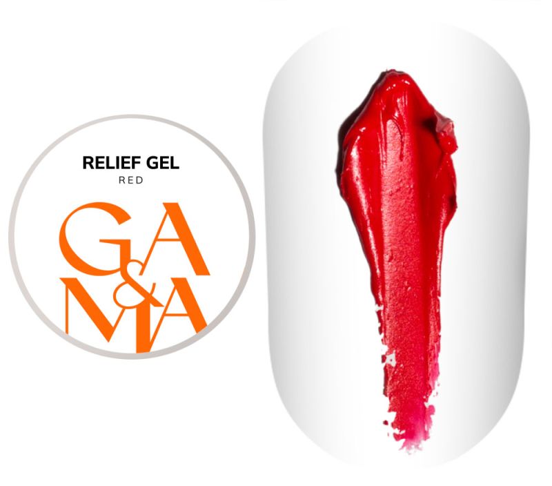 GA&MA Гель-рельеф Relief Gel Red, 5 г