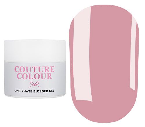 Couture Color Builder Gel 1-PHASE - Natural pink, single phase gel natural pink, 15 ml