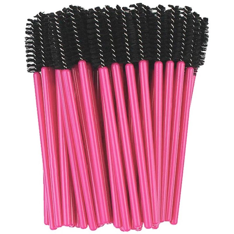 nylon - 50 pcs - black on pink base
