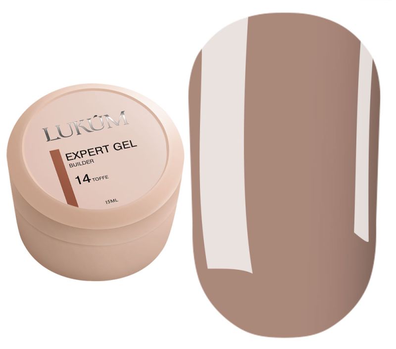 Lukum Гель для ногтей Expert Builder Gel №14, 15 мл