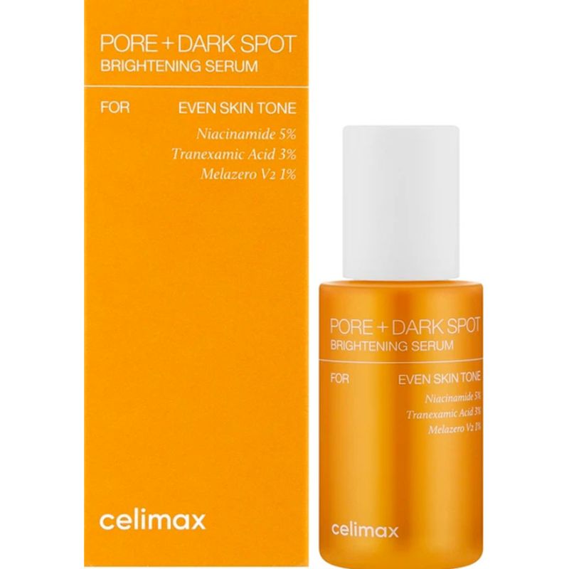 CELIMAX Сыворотка осветляющая для лица Pore+Dark Spot Brightening Serum, 30 мл