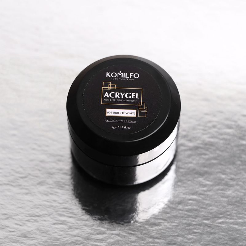 Komilfo AcryGel 003 Bright White, 5 г