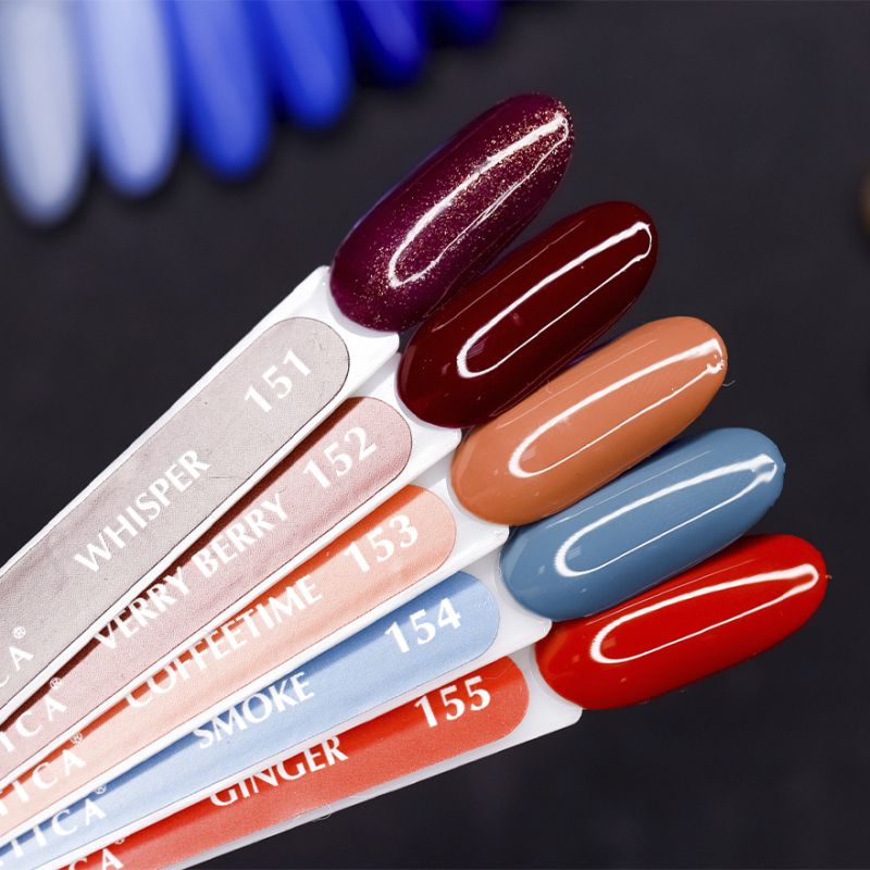 Atica Verry Berry GPM152 gel varnish (maroon, enamel), 7.5 ml