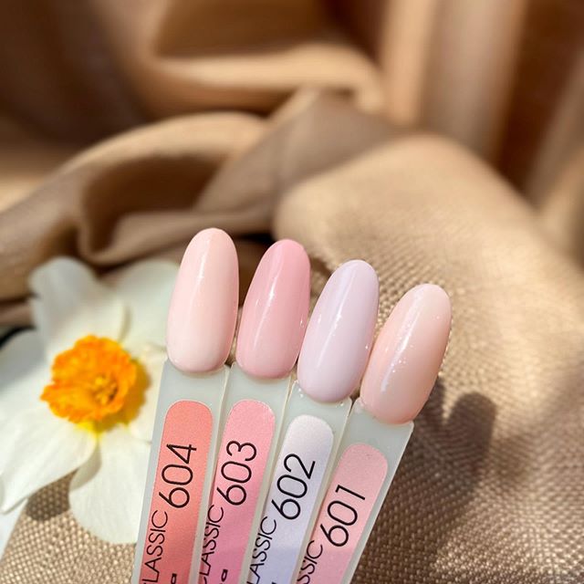 MOON FULL color Gel polish gel-varnish No. 601 (beige-pink delicate, translucent), 8 ml