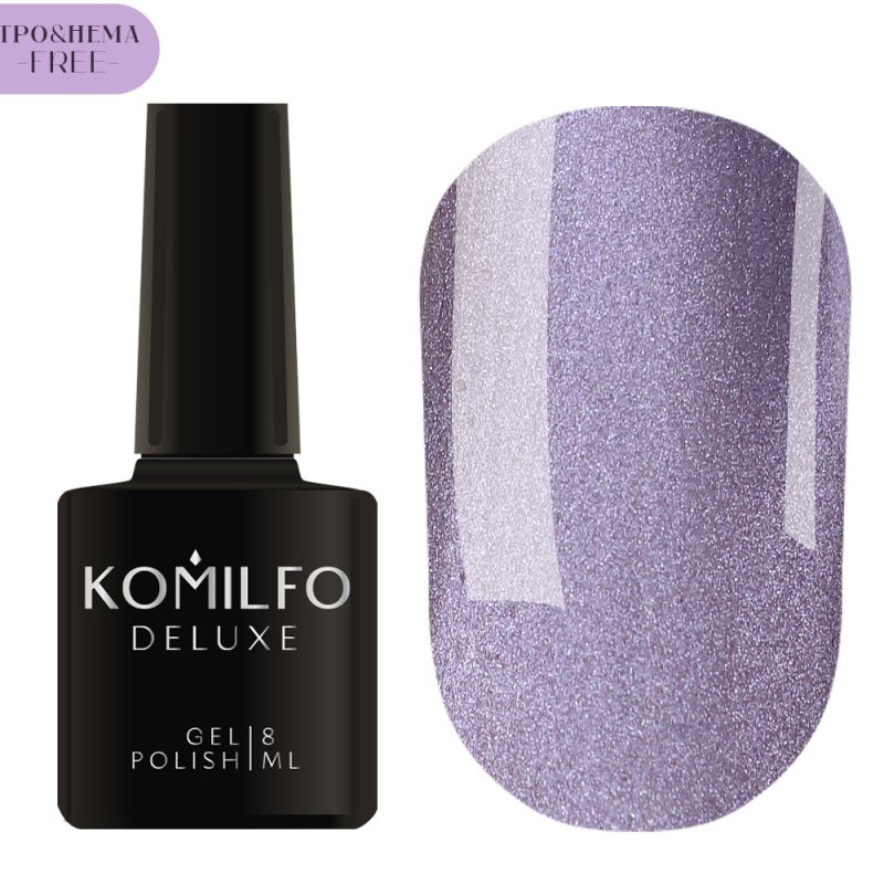 Gel varnish Komilfo DeLuxe Termo C003 (light brown, when heated - bright light green), 8 ml