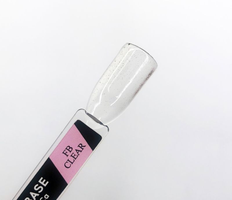 Couture Color Fiber Base Clear - nylon fiber gel polish base, transparent, 9 ml