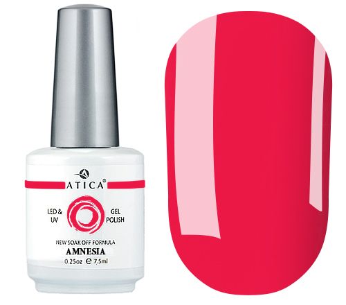 Atica Amnesia GPM67 gel-varnish (poisonous coral, neon), 7.5 ml