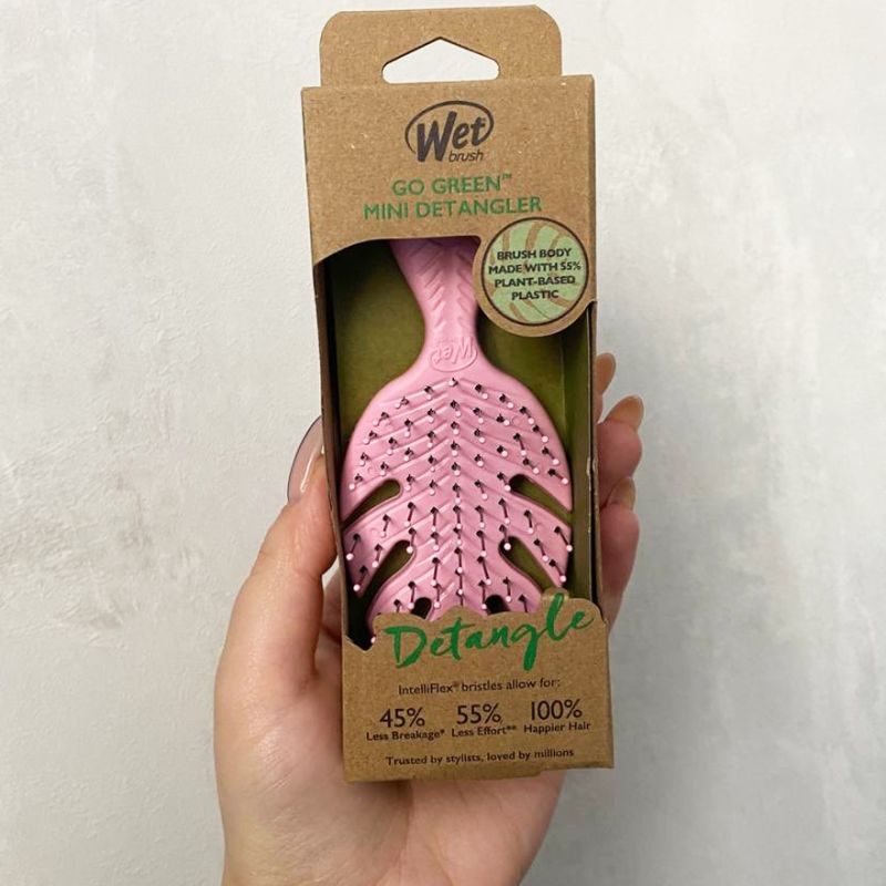 WET BRUSH Hair brush GO GREEN Detangler Mini - Pink
