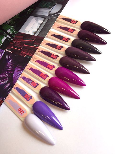 Gel polish Molekula No. 042 (eggplant, mother-of-pearl), 6 ml