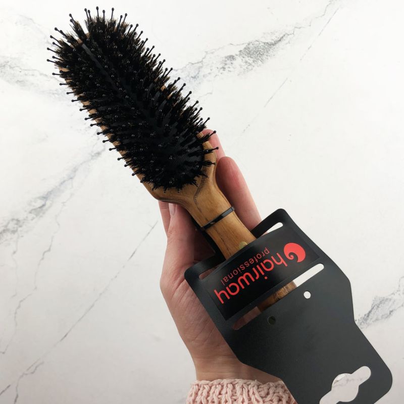 Hairway Massage Brush Flexion 11-Row Rectangular Narrow