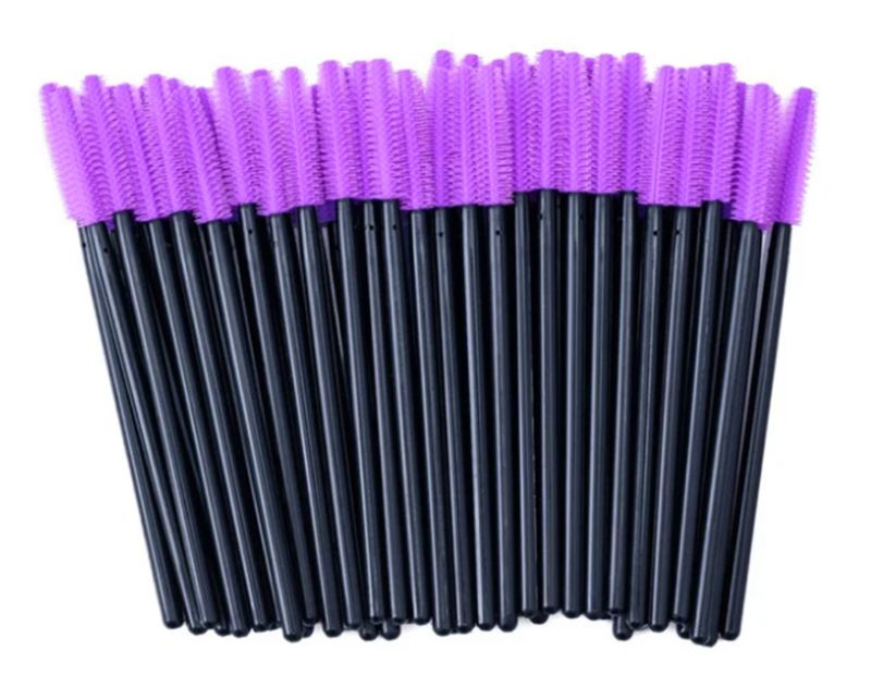 silicone - 50 pcs - purple on black base