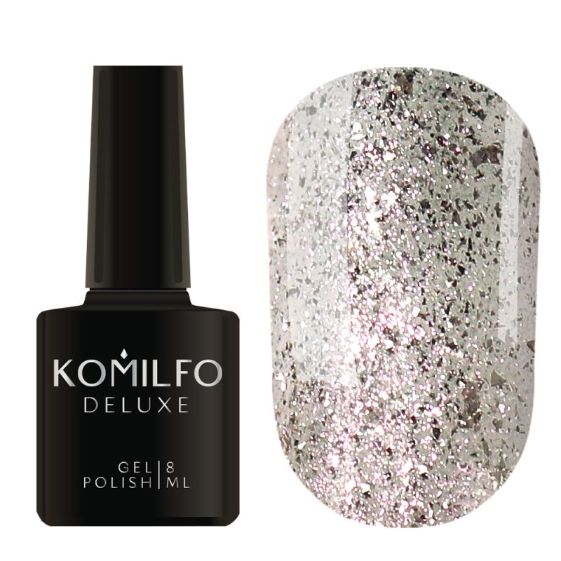 Gel varnish Komilfo DeLuxe Termo C003 (light brown, when heated - bright light green), 8 ml