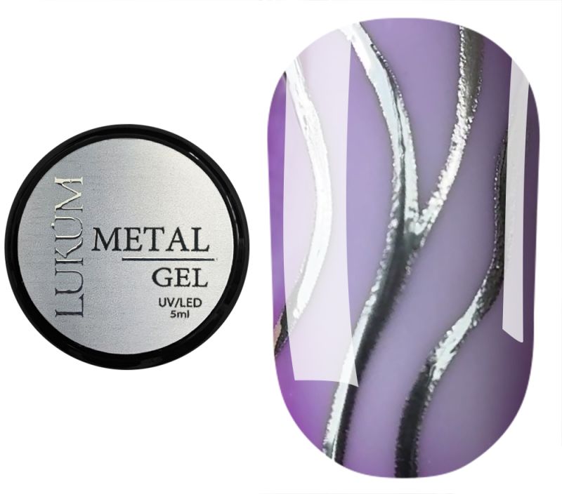 Lukum Гель для ногтей Metal Gel, 5 мл