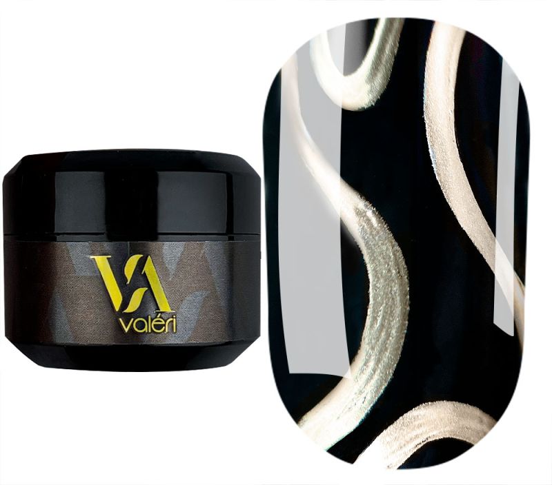 Valeri Гель-краска для ногтей Gold Metal Gel, 5 мл