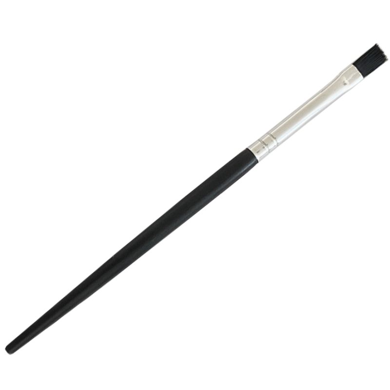 Face painting brush, black, wide 1 pc.