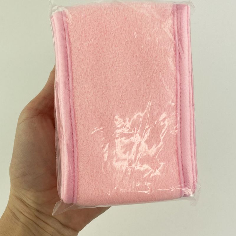 Cosmetic bandage for hair, terry, light pink