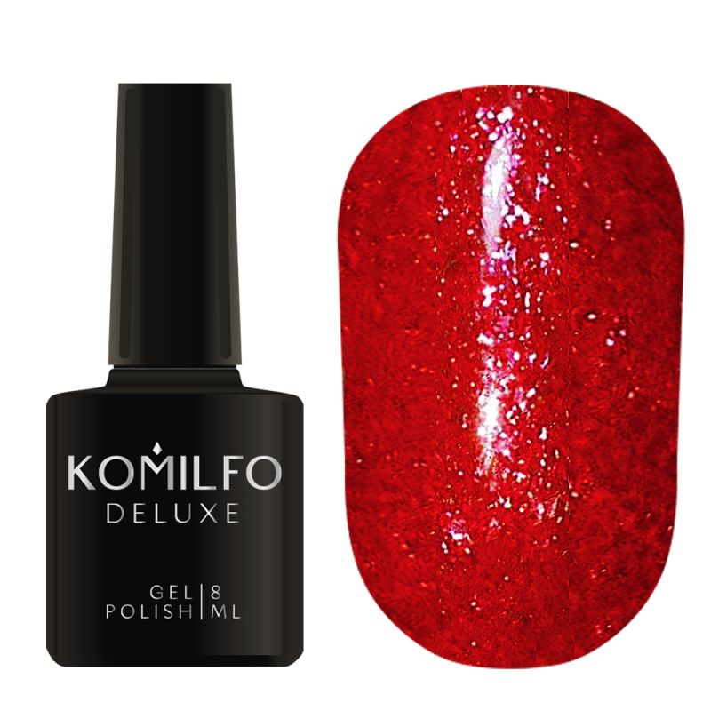 Komilfo Liquid Glam Gel LGG013 (Red), 8 ml.