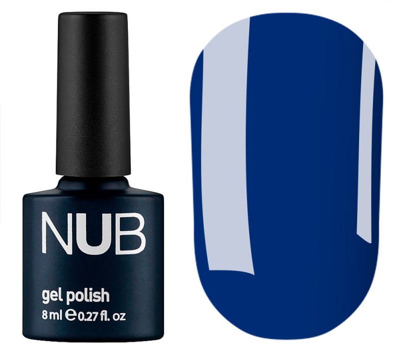 NUB 080 City Lights gel varnish (blue, enamel), 8 ml