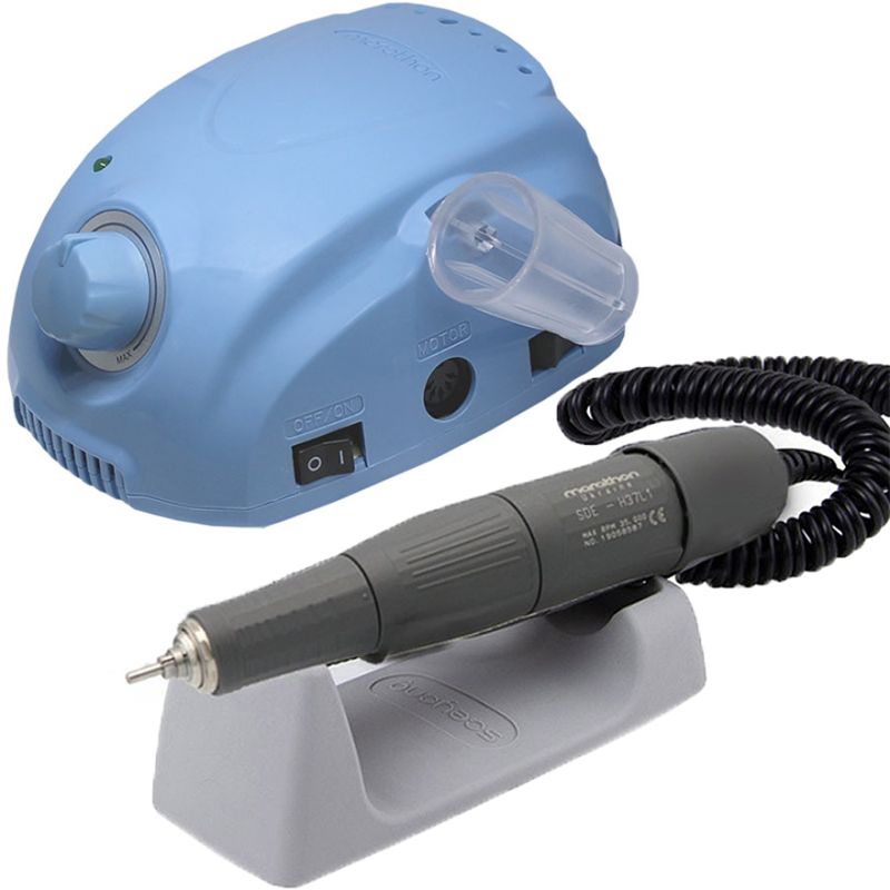 Manicure machine Marathon 3 Champion (micromotor SDE-H37L1), 35000 rpm WITHOUT PEDAL, blue