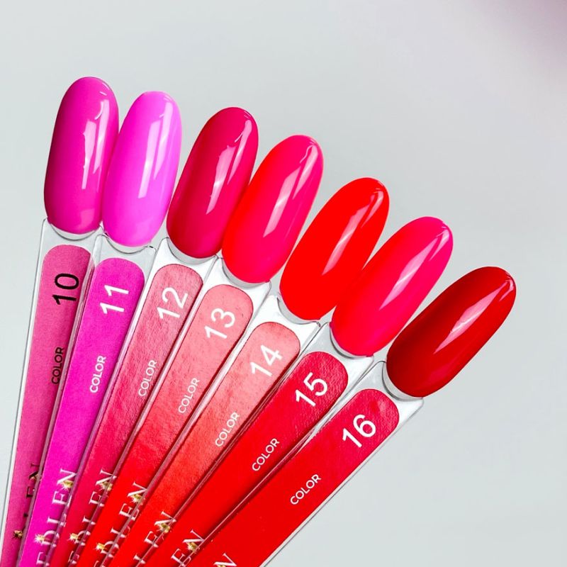 Edlen Gel nail polish 012 (berry pink, enamel), 9 ml
