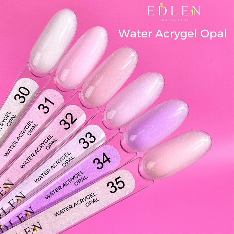 Edlen Гель для ногтей Water Acrygel Opal №34, 9 мл