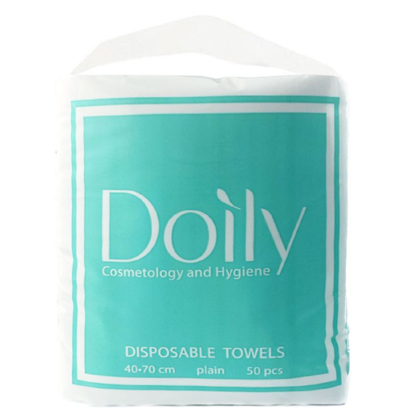 Doily Полотенца из спанлейса COMPACT 40*70 см, гладкие (50 шт/уп)