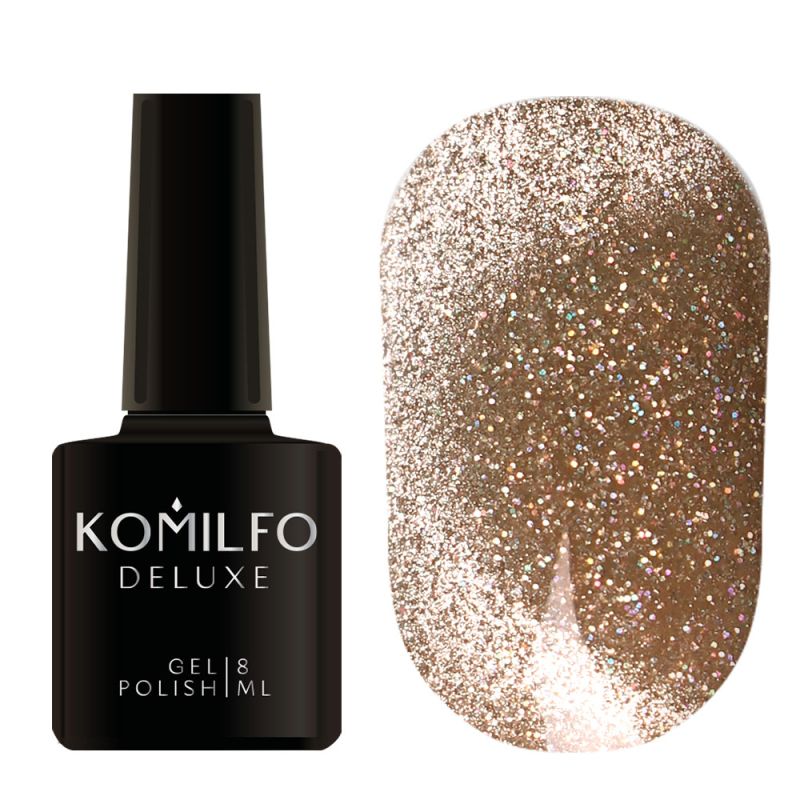 Gel polish Komilfo Luminous Cat Eye 004 (bronze), 8 ml