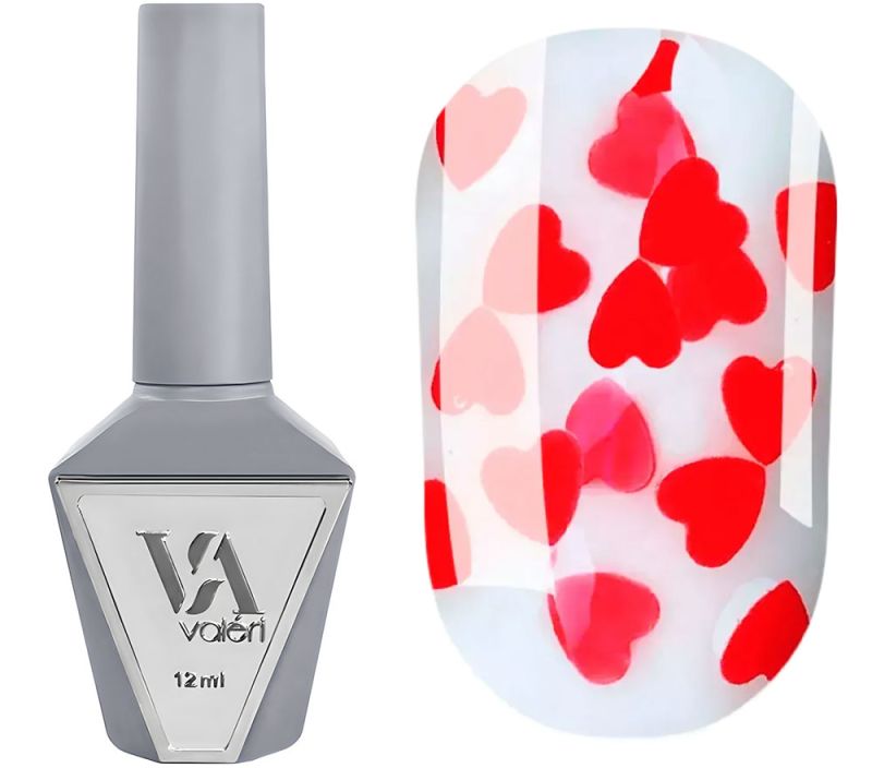 Valeri Топ для нігтів Top Love is… Red, 12 мл