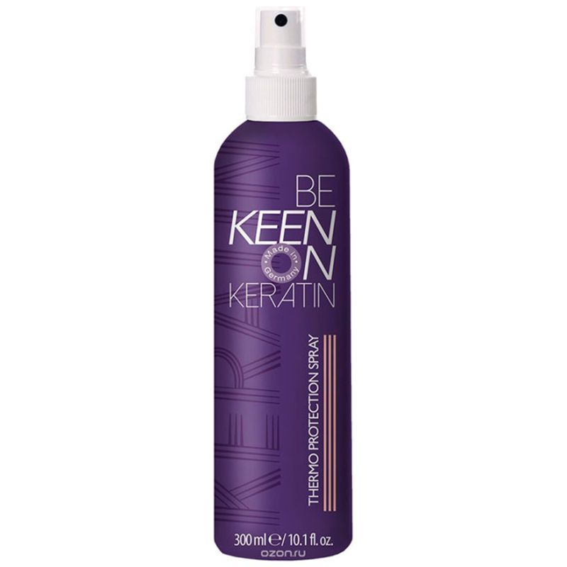 Спрей с термозащитой Keen (2 фаза ламинирования волос), 300 мл