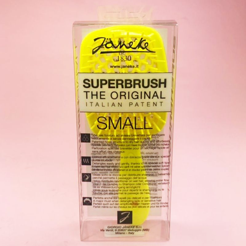Janeke Superbrush Small Расческа для волос Желтый неон