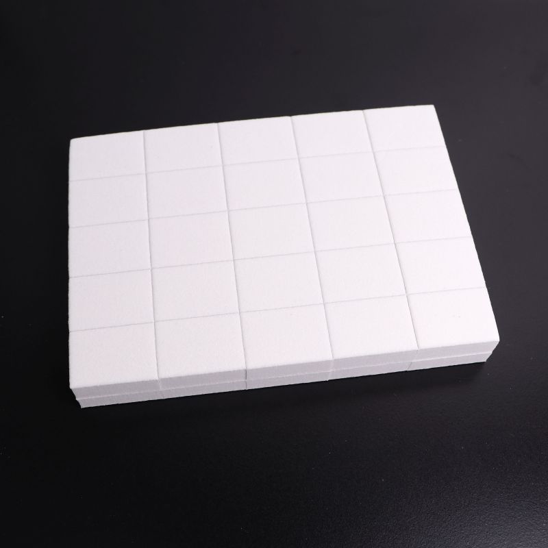 Set of grinders 32 * 25 * 12 mm white 120/120 for Komilfo nails (50 pcs in a pack)