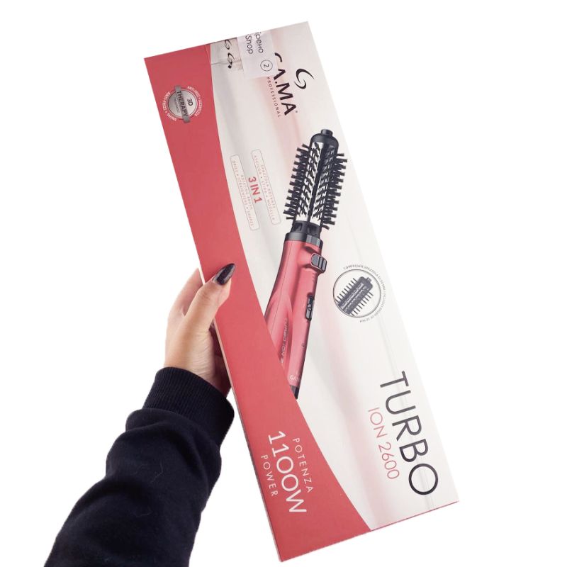 GA.MA Hair dryer brush with rotating attachment MULTISTYLER TURBO 2600, 1100W (12 month warranty)