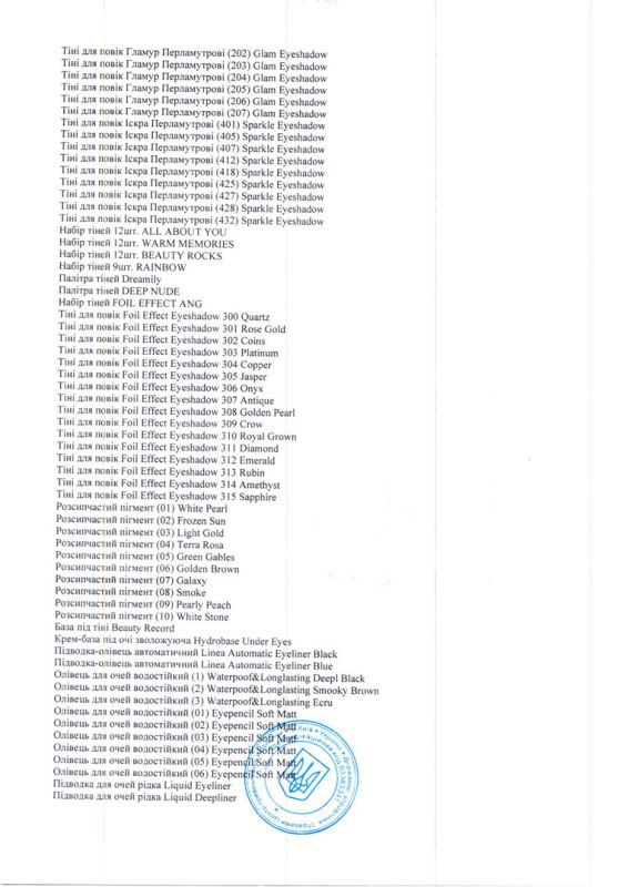 Hygienic certificates Paese
