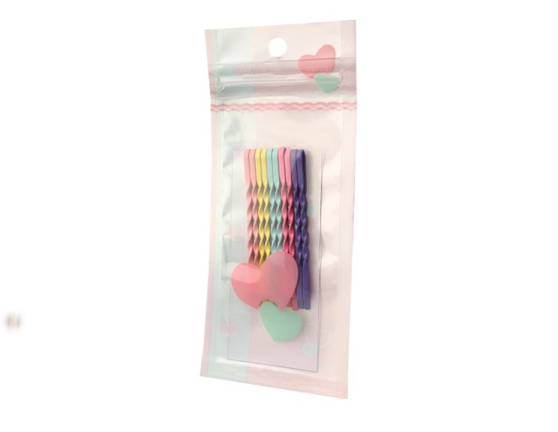 Multicolored invisible pins No. 1, 5.5 cm spiral (10 pcs)