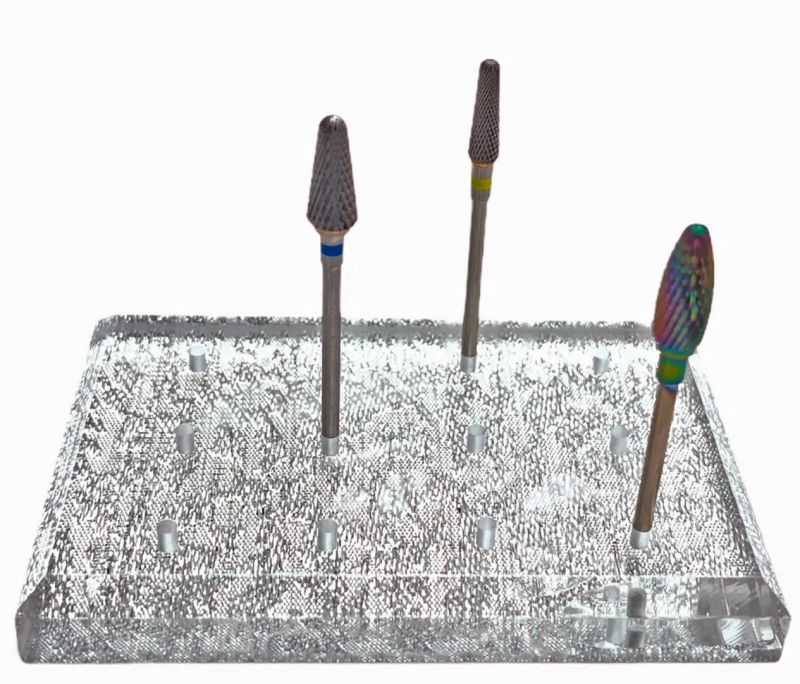 Stand for milling bits for 12 pcs (silver)