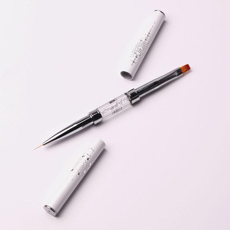 Komilfo Double Gel flat 6 (Nylon) / Liner 9 (Nylon) brush