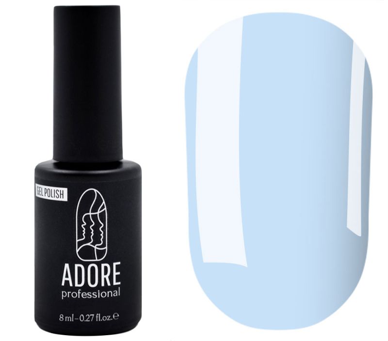 Gel varnish ADORE Professional No. 368 (winter blue, enamel), 8 ml