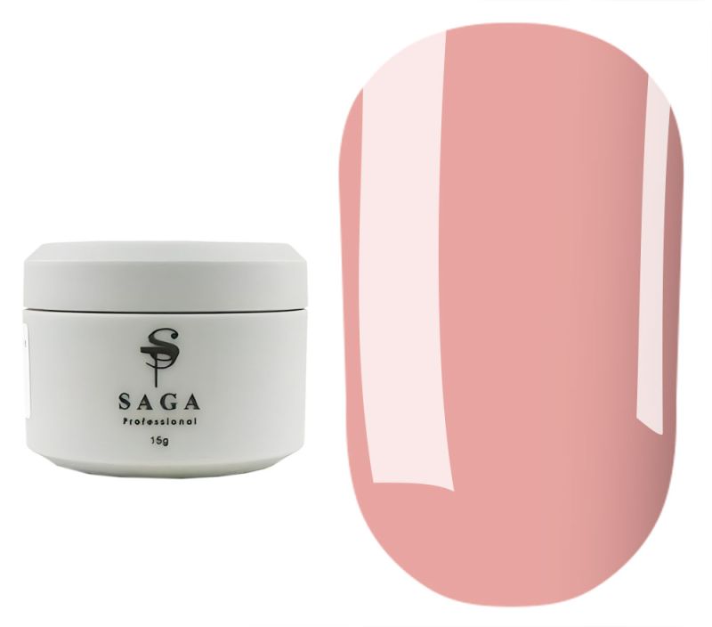 SAGA professional Builder Gel Veil 01 (персиково-розовый), 15 мл