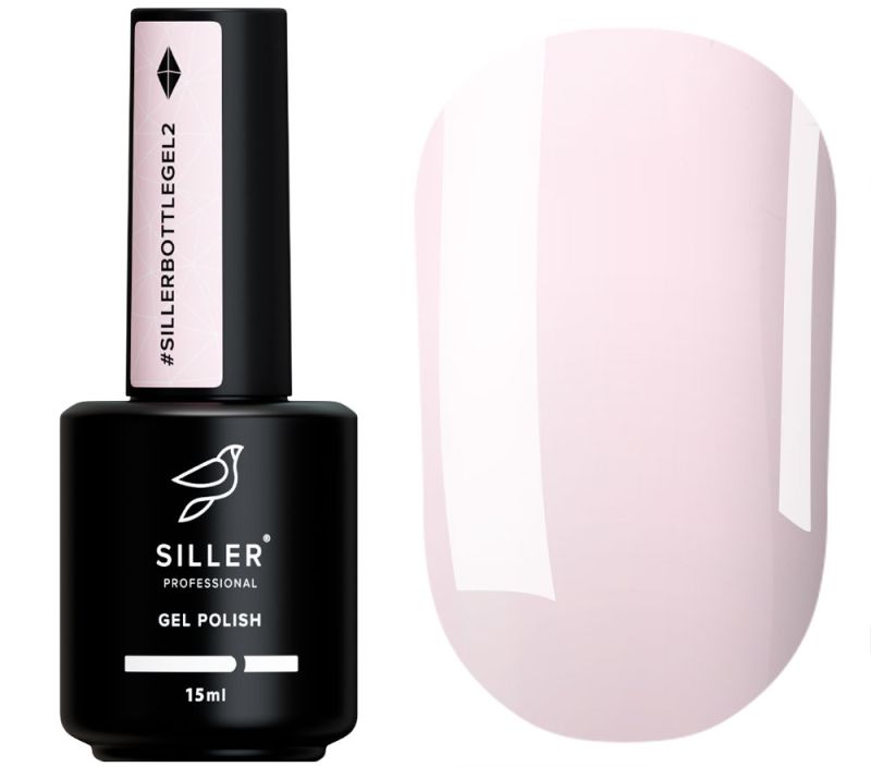 Siller Гель для нігтів Bottle Gel №02 (ніжно-рожевий), 15 мл