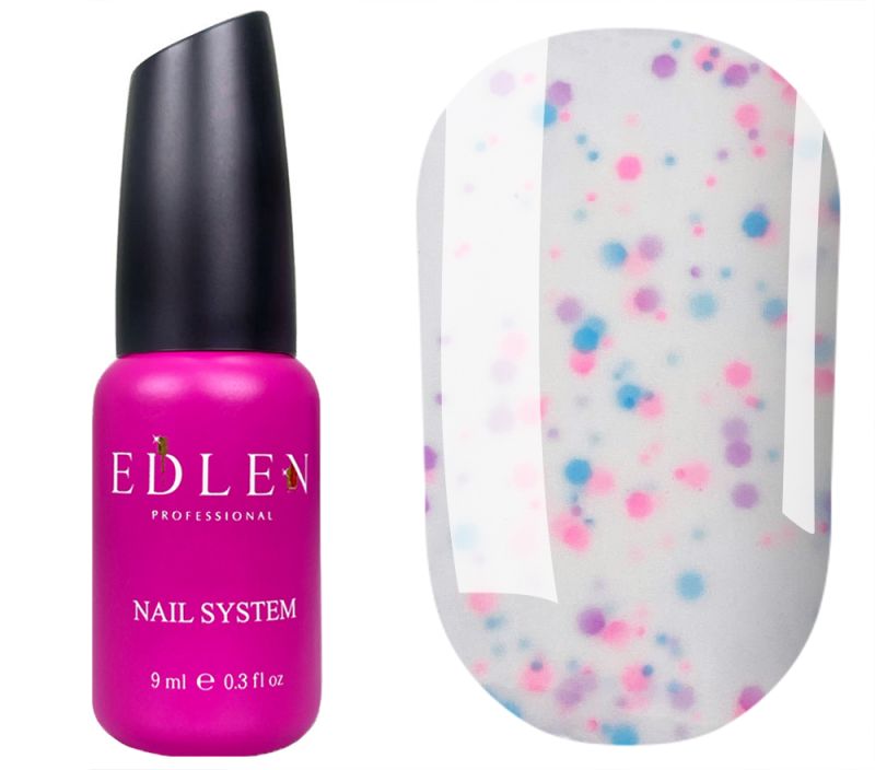 Edlen Cover base Candy 51 (milk with blue and pink flakes), 9 ml