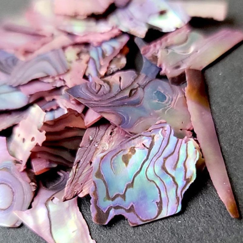 NailApex Mother of pearl for nail design, lilac hologram natural (ADP03)
