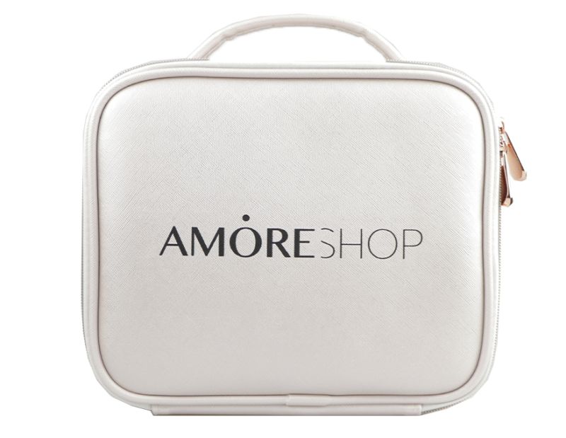 Сумка-косметичка Amoreshop, светло-розовая, 250*210*100 см