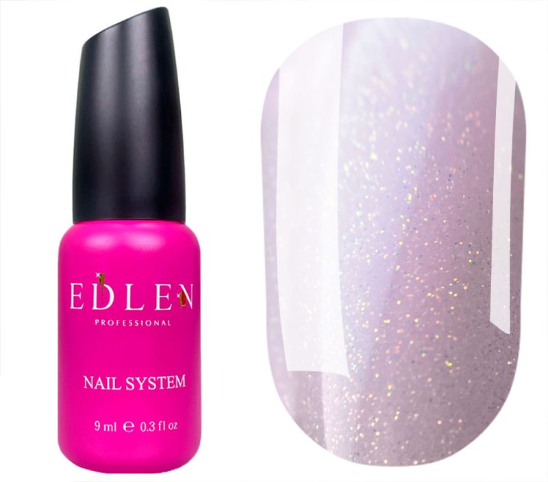 Edlen Nail base Cover base Opal 12 (pink with rose-gold opal shimmer, 9 ml
