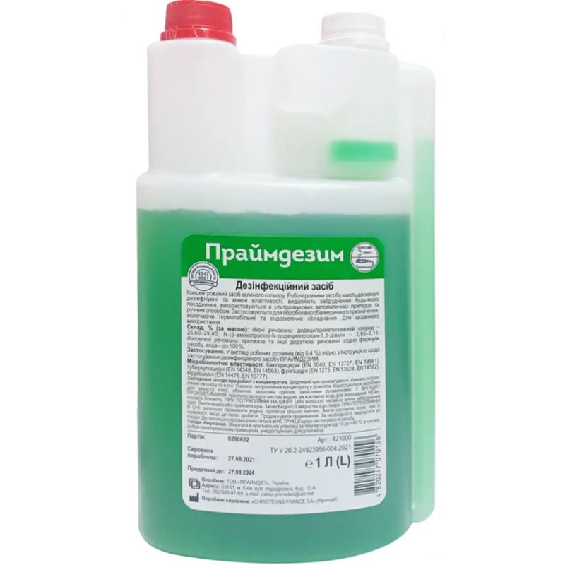 Primedezim - disinfectant, pre-sterilization cleaning and sterilization, 1000 ml