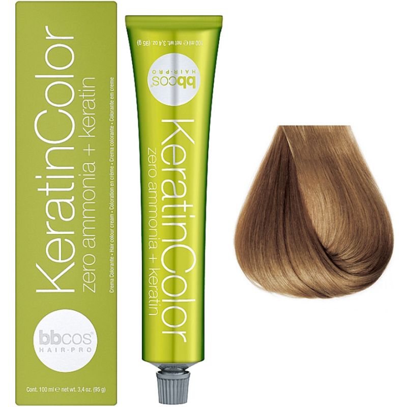 Bbcos Keratin Color крем-краска для волос 8/0 блондин светлый, 100 мл