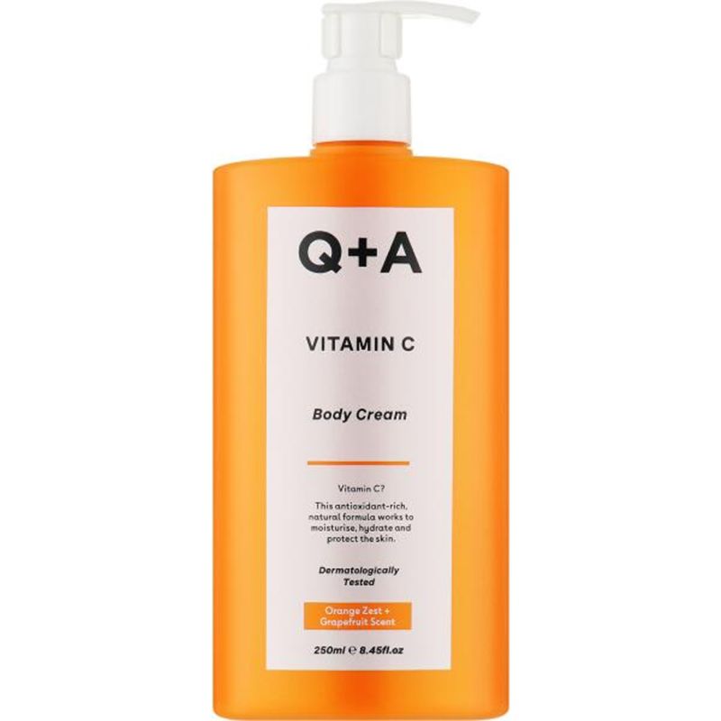 Q+A Крем для тела с витамином C Vitamin C Body Cream, 250 мл